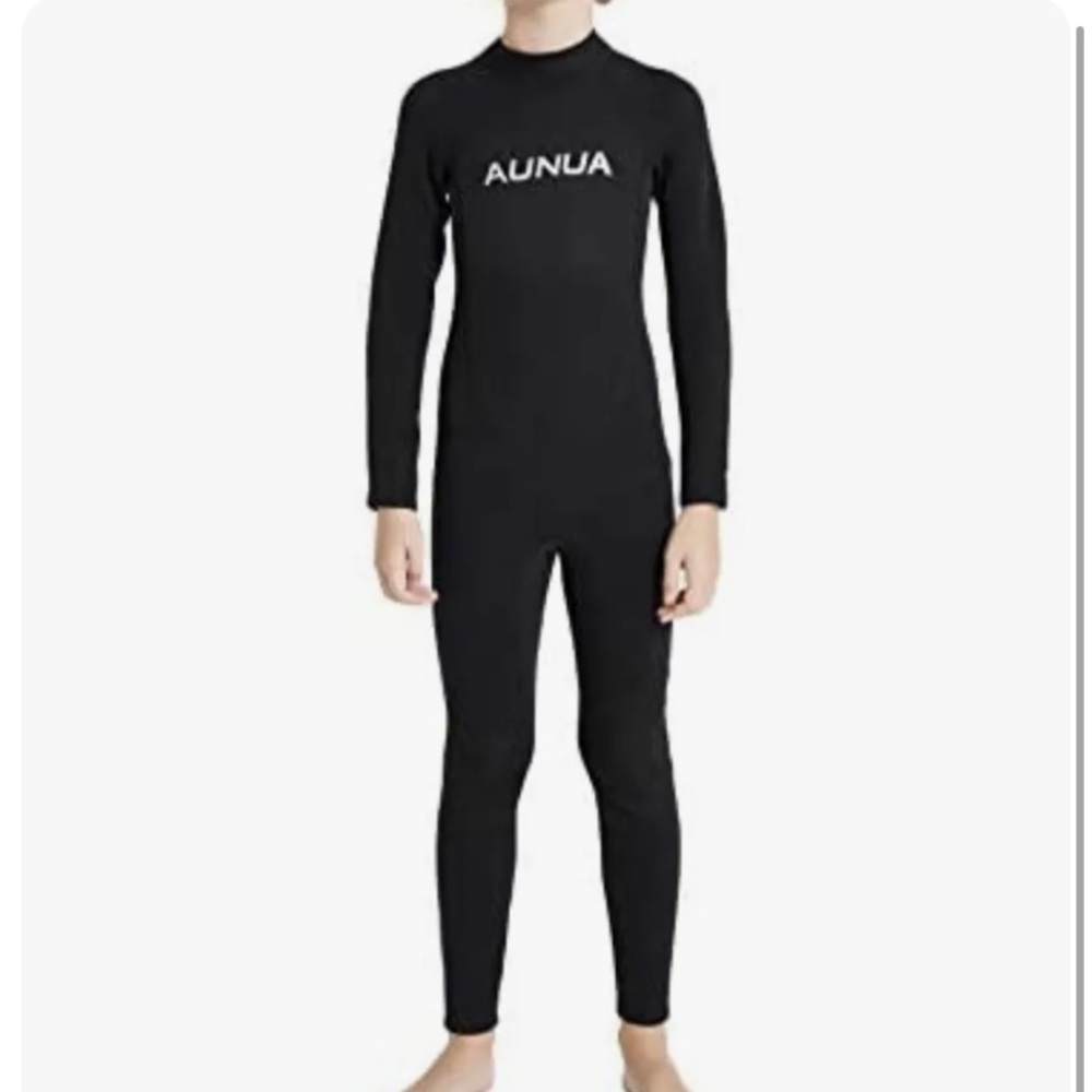 Aunua Youth 3/2mm Neoprene Wetsuits for Kids Full Wetsuit Swimming Suit Size 6
